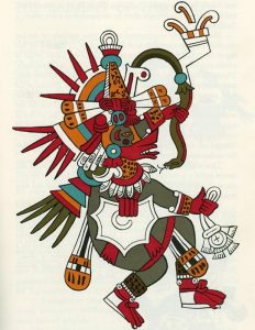 The Third Sun Nahui Quiahuitl Mexica aztec Spiritual Art 