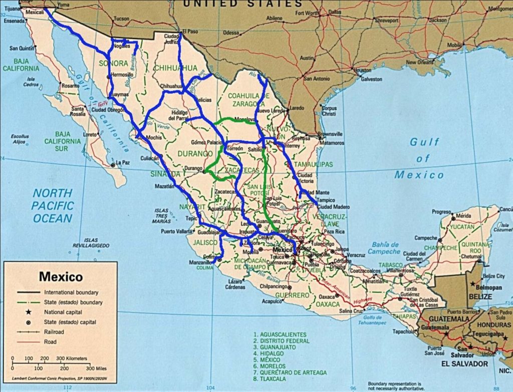 travel by train mexico